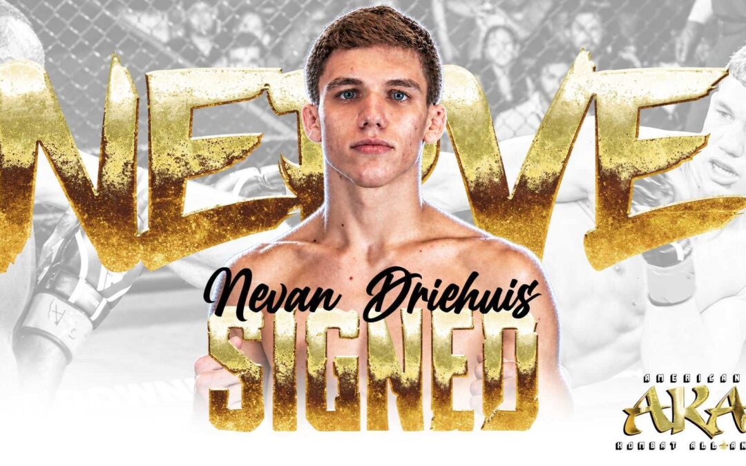 Nevan Driehuis Signs Exclusive Four-Fight Deal with American Kombat Alliance
